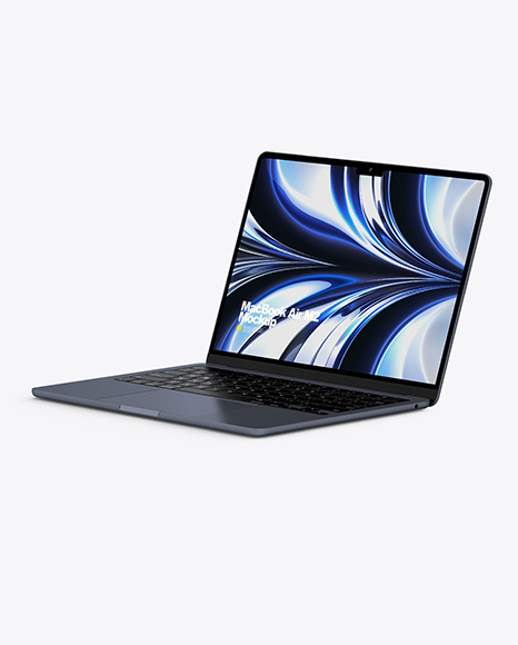 Two MacBook Air M2 Midnight Mockup