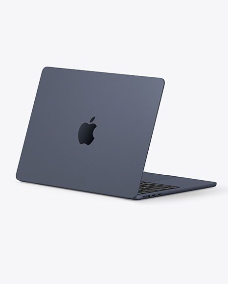 Two MacBook Air M2 Midnight Mockup