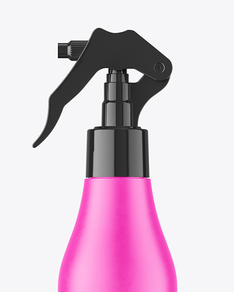 Matte Spray Bottle Mockup