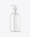 Clear Cosmetic Bottle with Pump Mockup