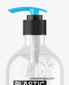 Clear Cosmetic Bottle with Pump Mockup