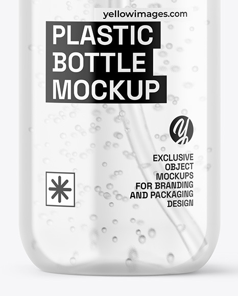 Clear Cosmetic Bottle with Pump Mockup