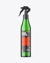 Green Spray Bottle Mockup