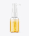 Clear Bottle with Pump Mockup Clear Bottle with Pump Mockup