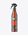 Amber Spray Bottle Mockup