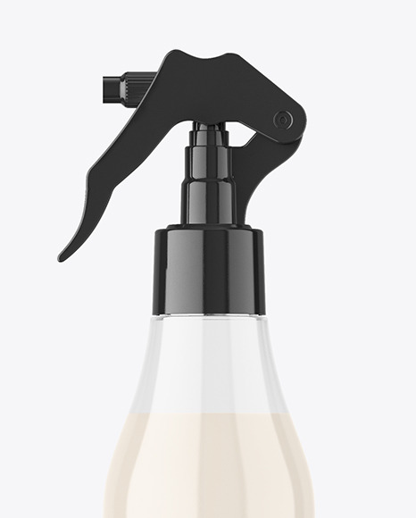 Clear Spray Bottle Mockup