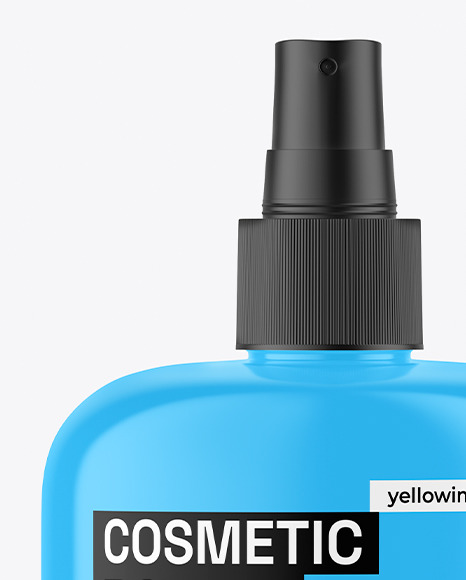 Glossy Cosmetic Spray Bottle Mockup