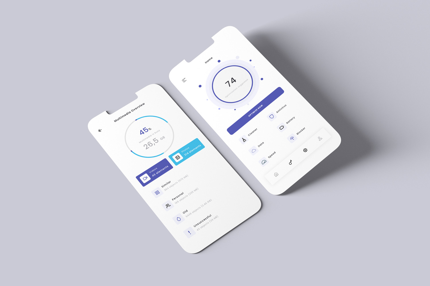 Smartphone Screen Mockups Smartphone Screen Mockups