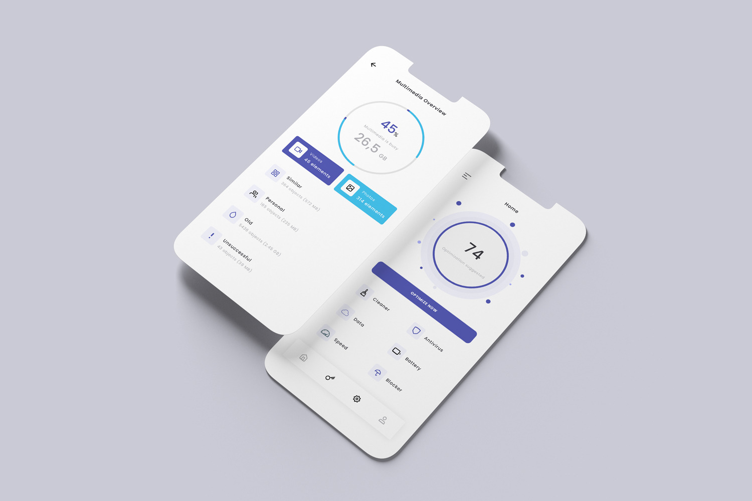 Smartphone Screen Mockups Smartphone Screen Mockups
