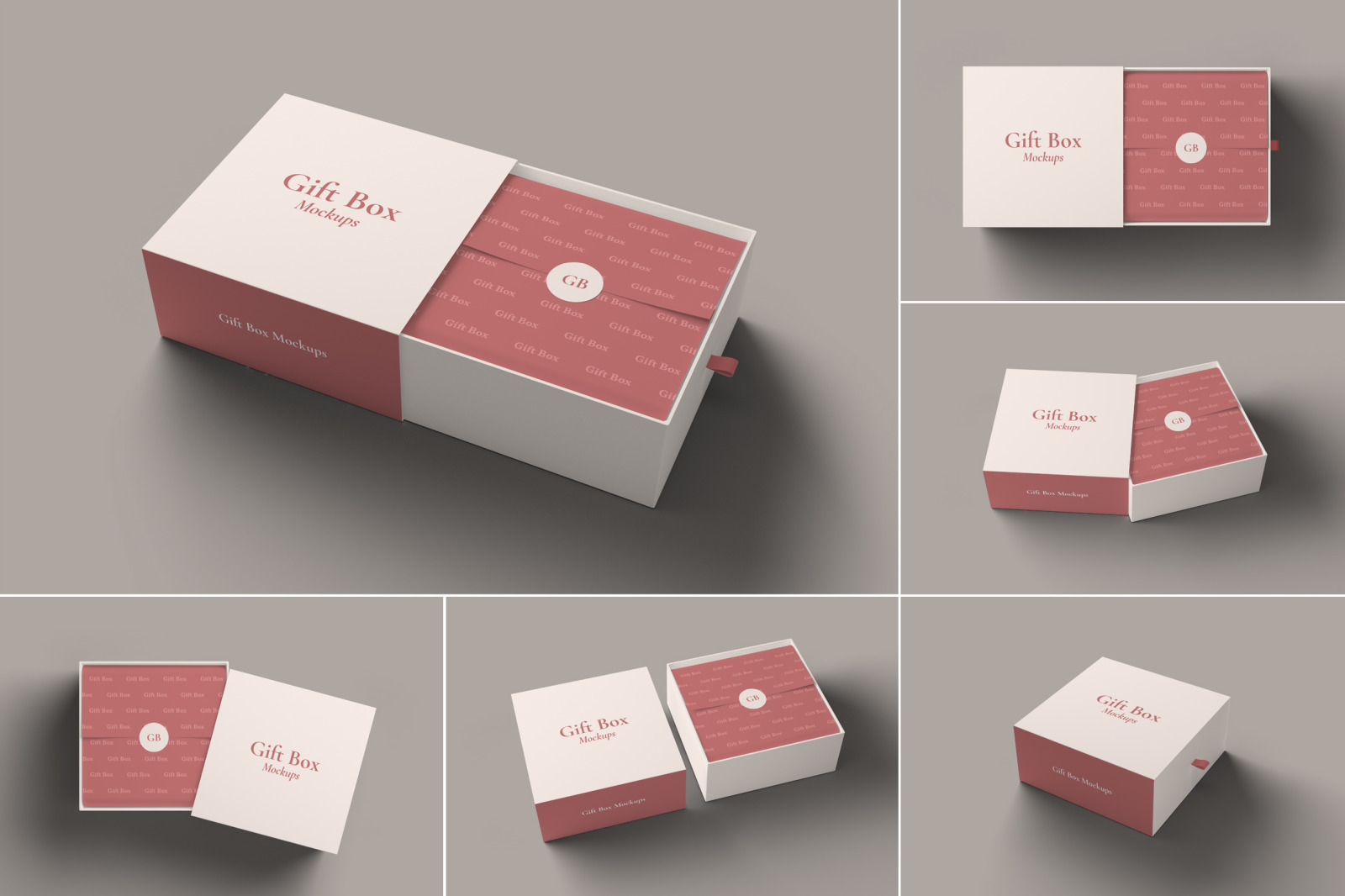 Gift Box Mockups Gift Box Mockups