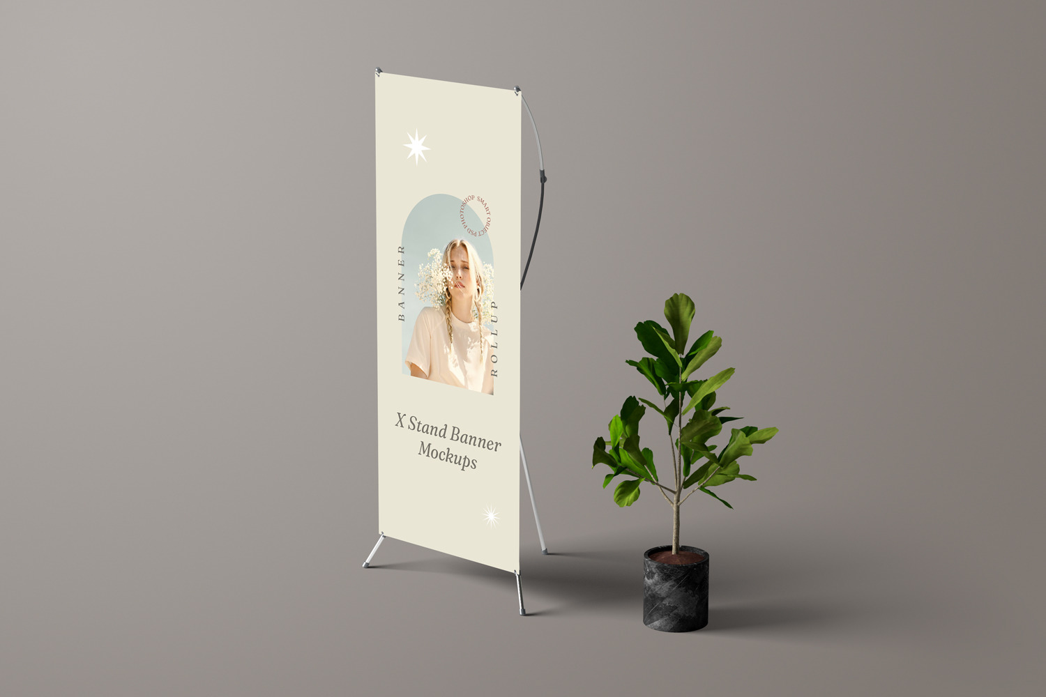 X Stand Banner Mockups X Stand Banner Mockups