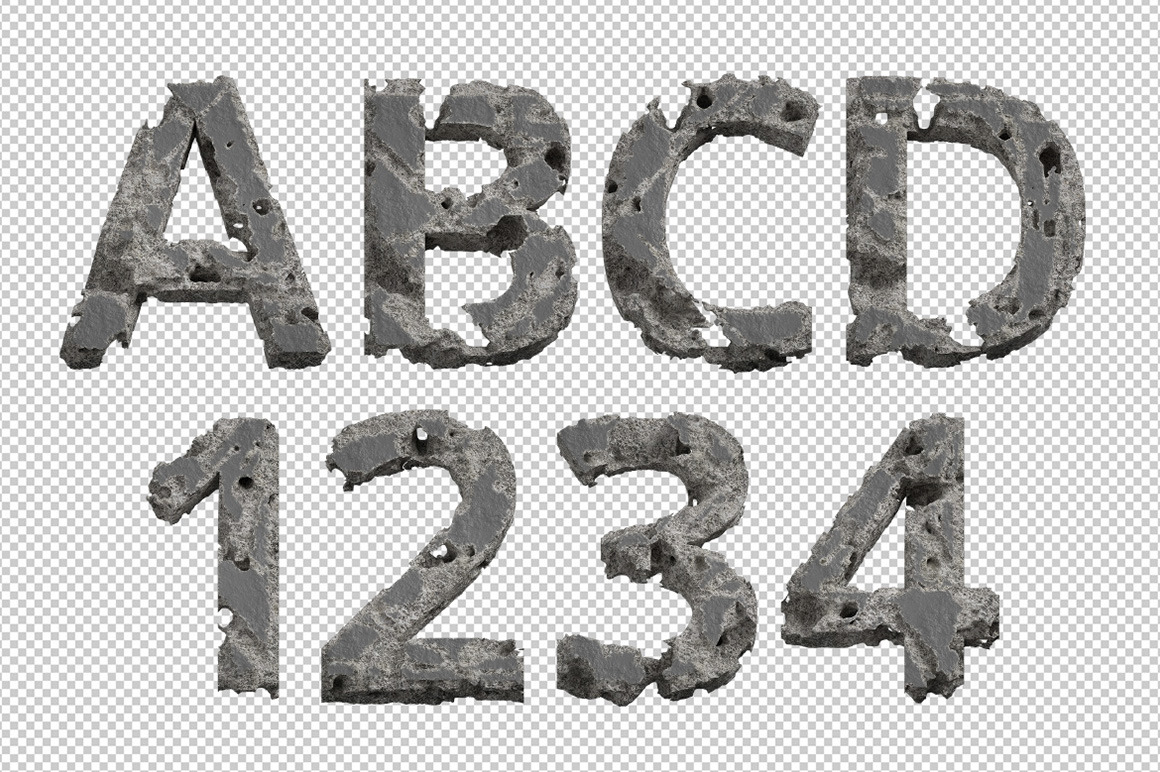 Concrete Erosion Font Concrete Erosion Font