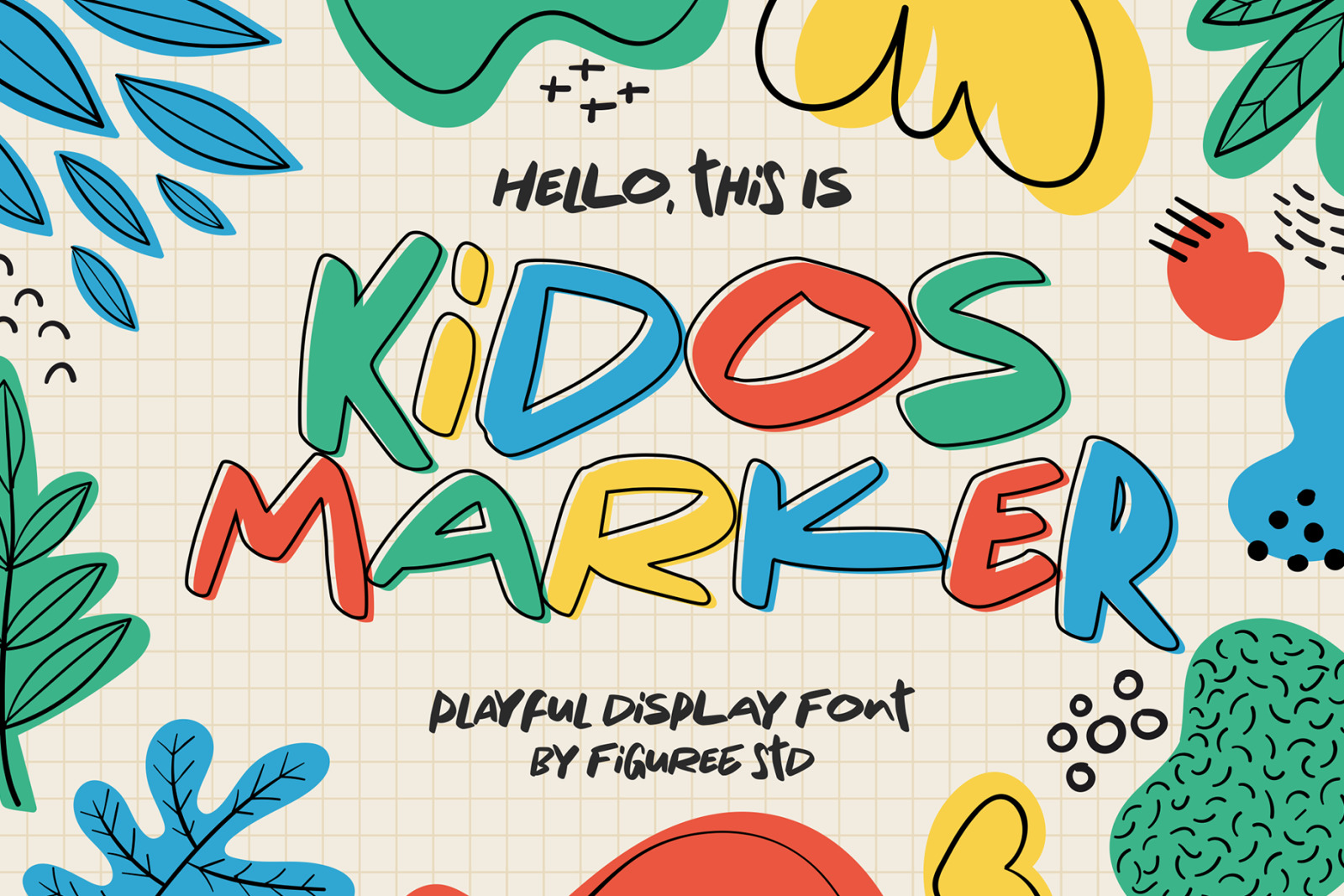 Kidos Marker - Playful Display Font Kidos Marker - Playful Display Font