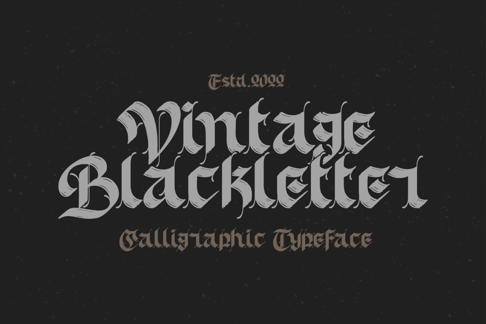 Old Skull Calligraphic Font with Bonus