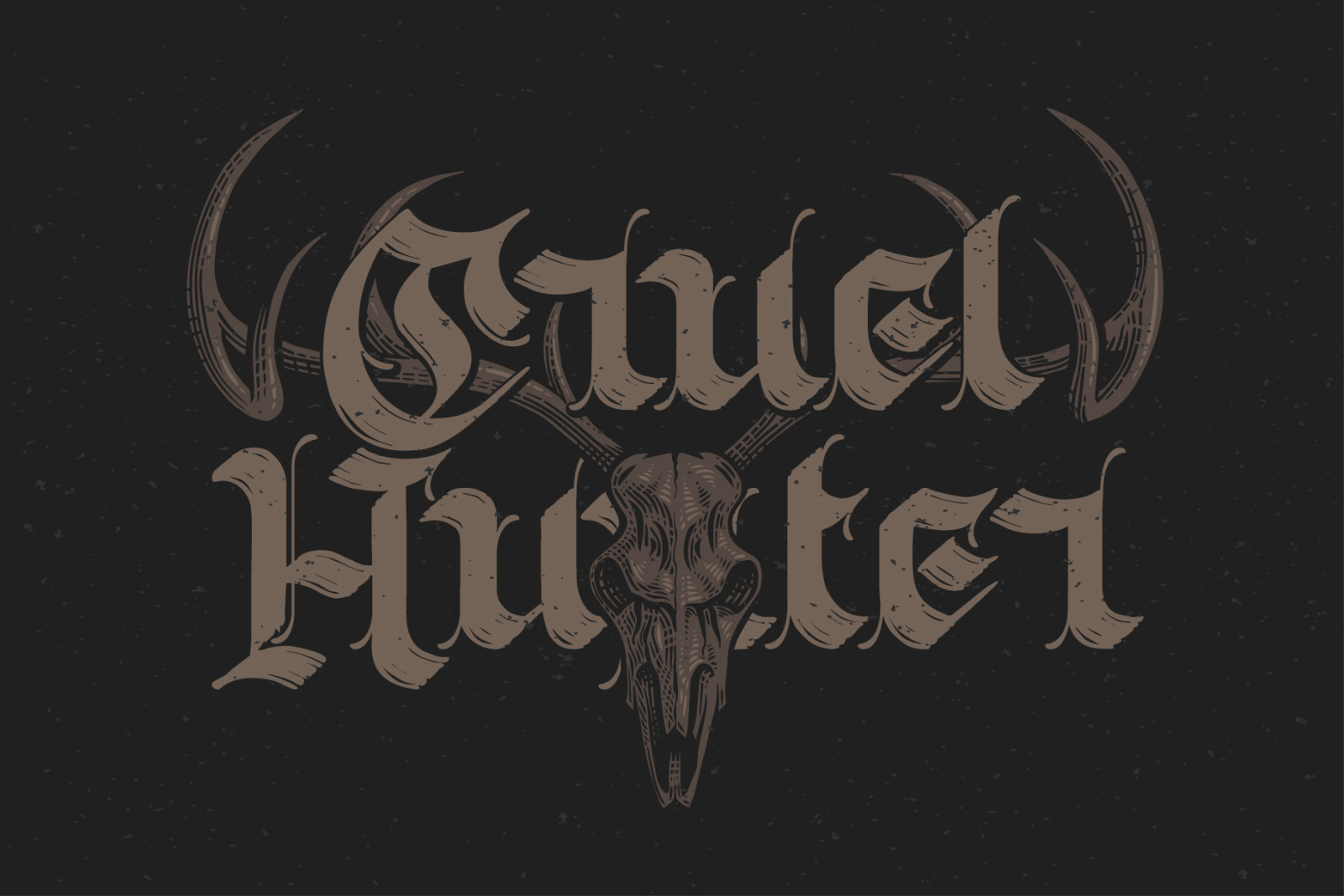 Old Skull Calligraphic Font with Bonus