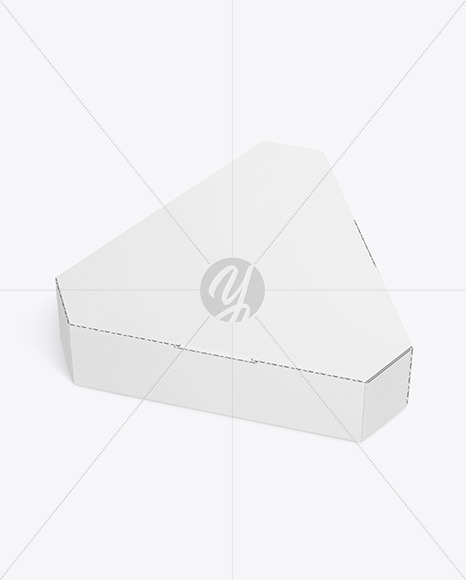 Corrugated Triangular Box w/ Eggs Mockup