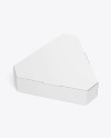 Corrugated Triangular Box w/ Eggs Mockup