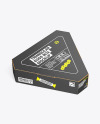 Corrugated Triangular Box w/ Eggs Mockup