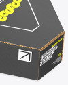 Corrugated Triangular Box w/ Eggs Mockup