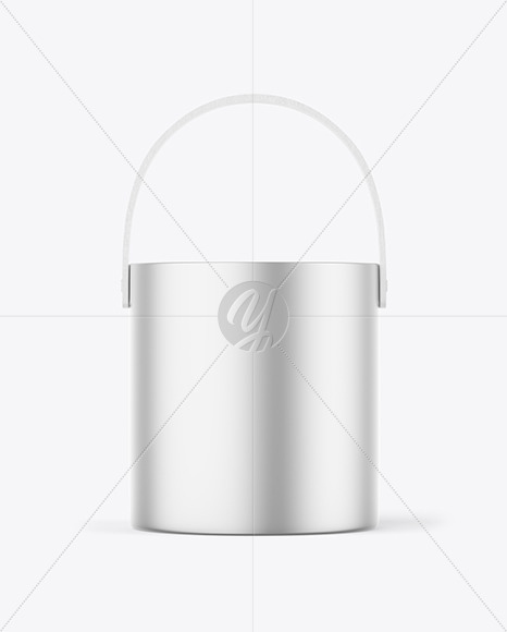 Metallic Bucket Mockup