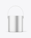 Metallic Bucket Mockup