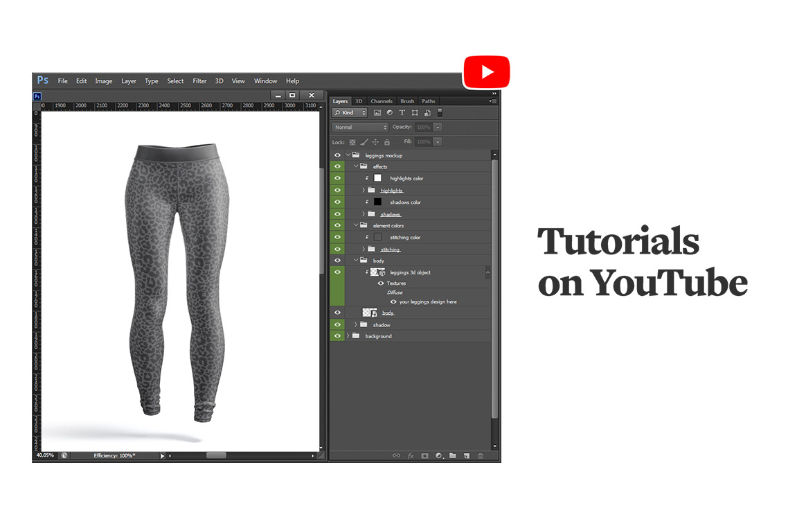 Leggings Animated Mockup Leggings Animated Mockup