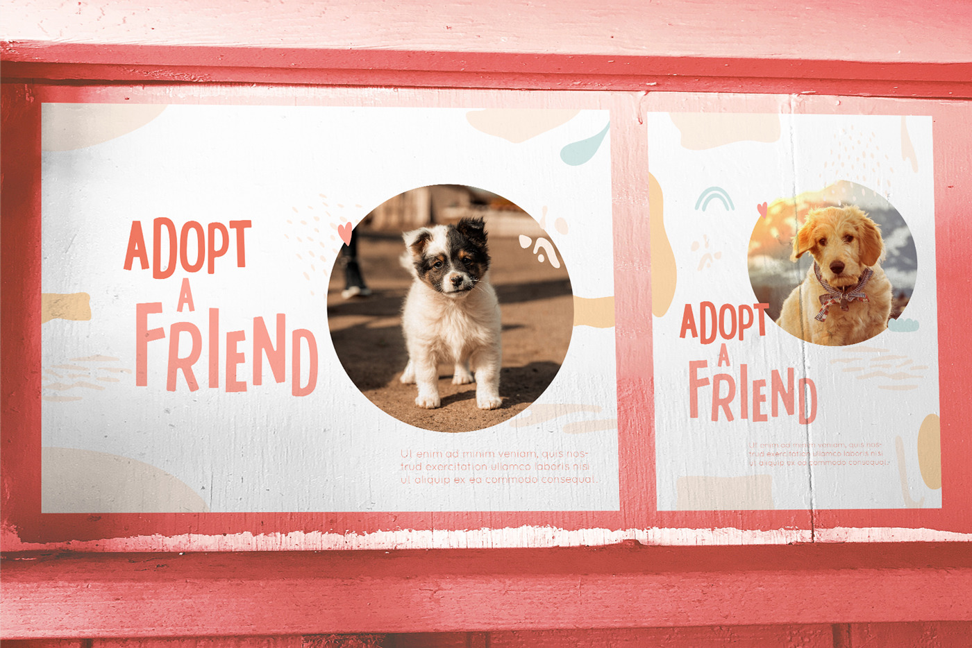 Funny dogs party elements collection Funny dogs party elements collection