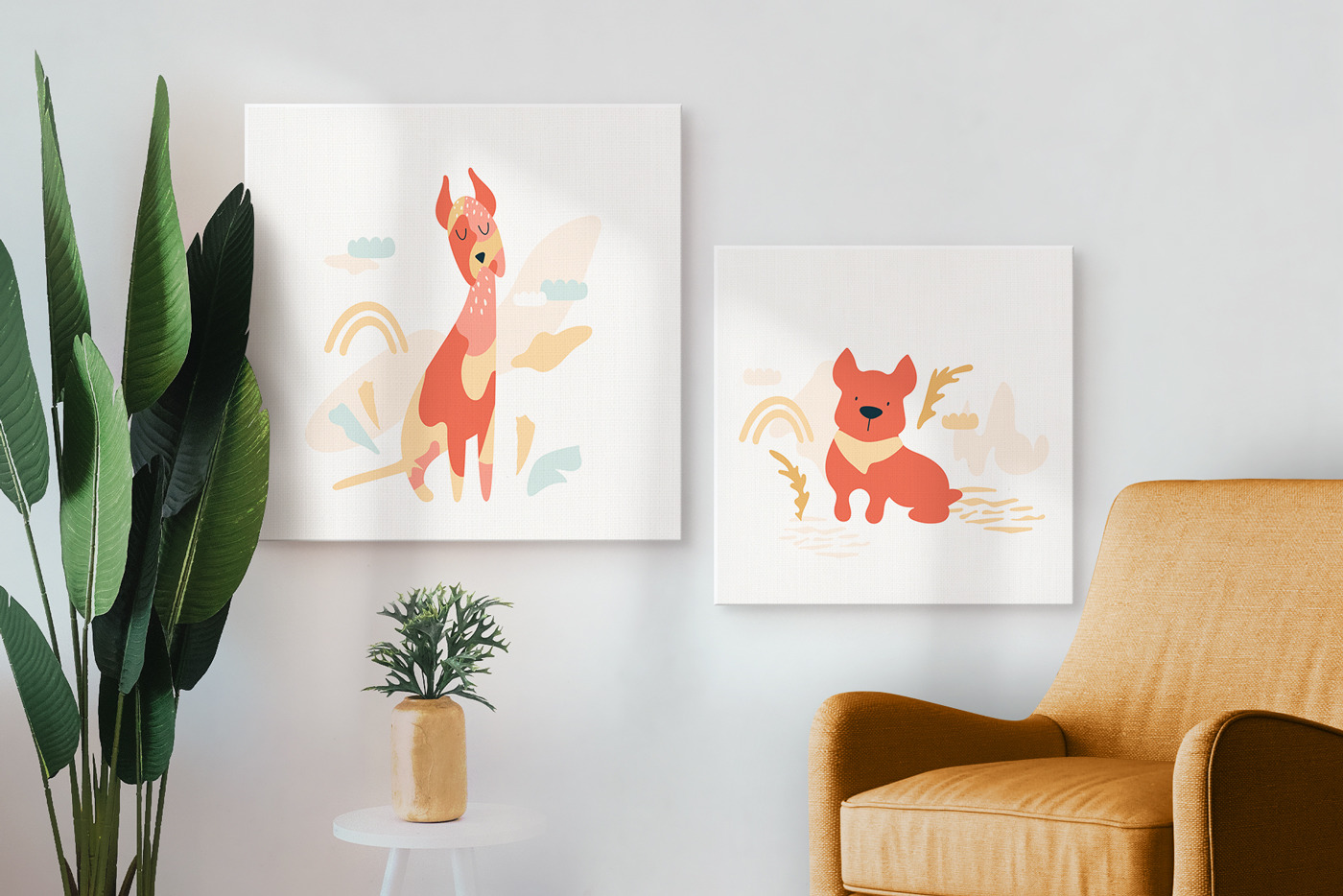 Funny dogs party elements collection Funny dogs party elements collection