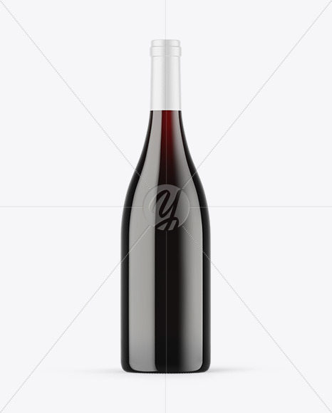 Antique Green Glass Red Wine Bottle Mockup Antique Green Glass Red Wine Bottle Mockup
