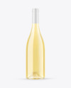 Clear Glass White Wine Bottle Mockup