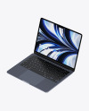 Two MacBook Air M2 Midnight Mockup