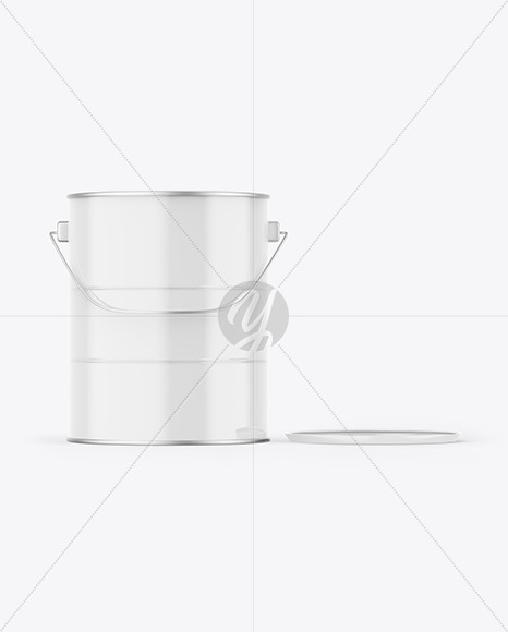 Glossy Paint Bucket Mockup