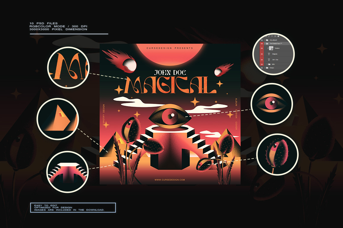 Surrealism Album Cover Design Bundle Surrealism Album Cover Design Bundle