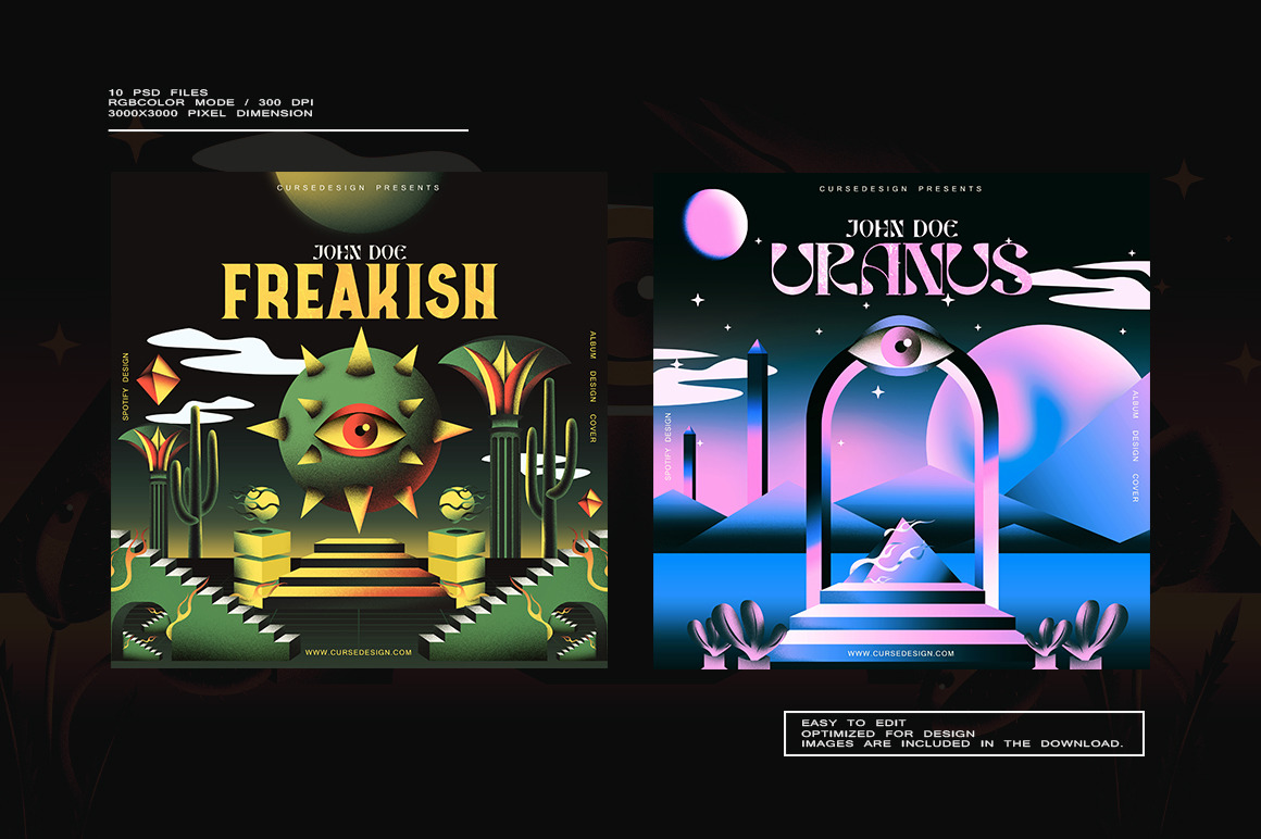 Surrealism Album Cover Design Bundle