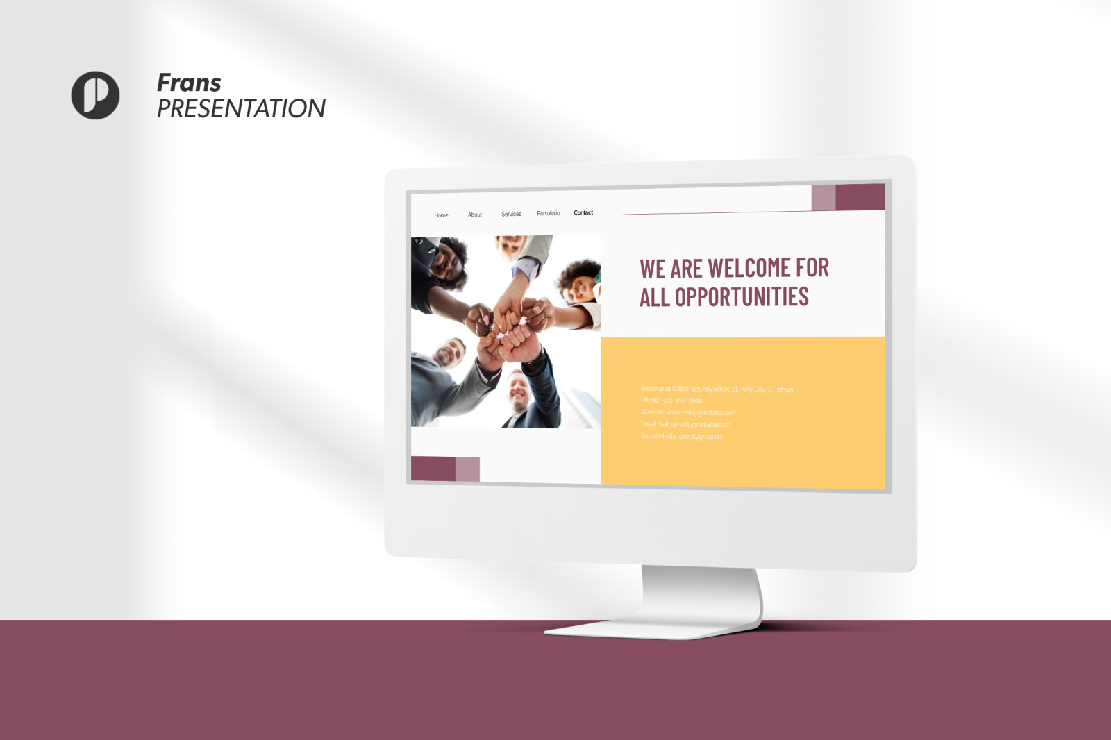 Frans – mulberry modern company profile presentation Frans – mulberry modern company profile presentation