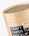 Kraft Paper Tube Mockup