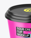 Sour Cream Cup Mockup