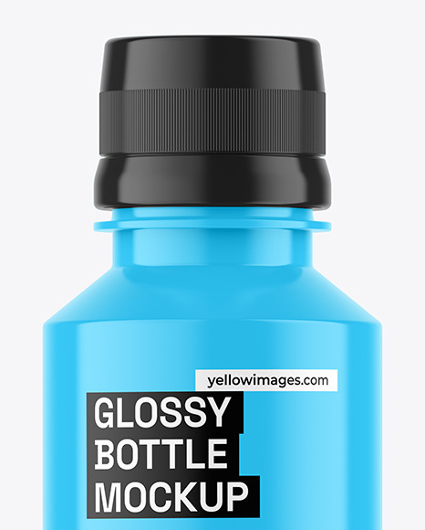 Glossy Plastic Bottle Mockup