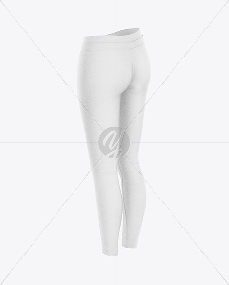 Women’s Leggings Mockup - Back Half Side View