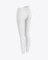 Women’s Leggings Mockup - Back Half Side View