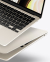 Two MacBook Air M2 Starlight Mockup