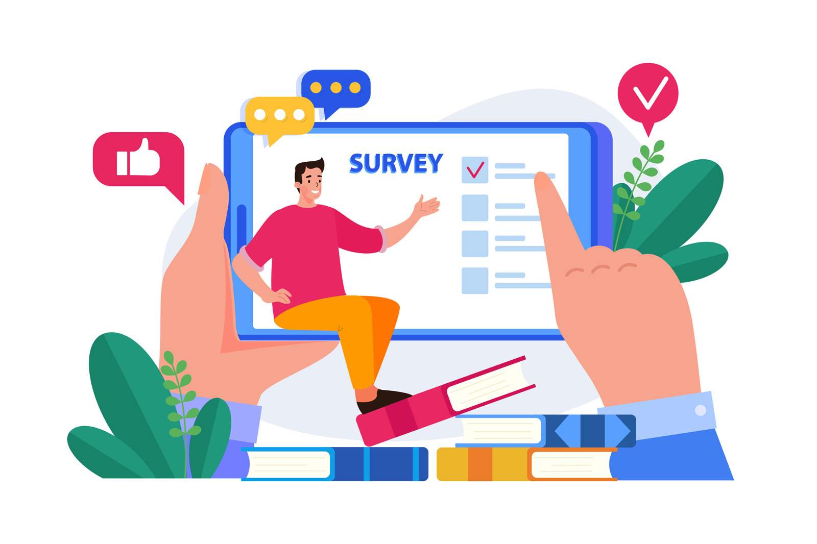 M647_Online Survey Illustration Pack