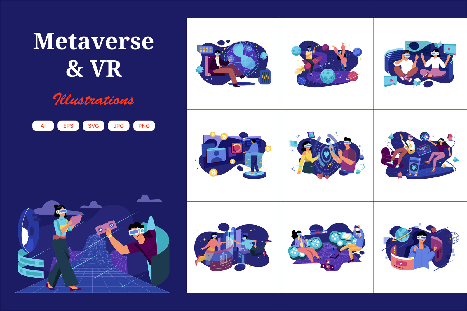 M650_Metaverse Illustration Pack