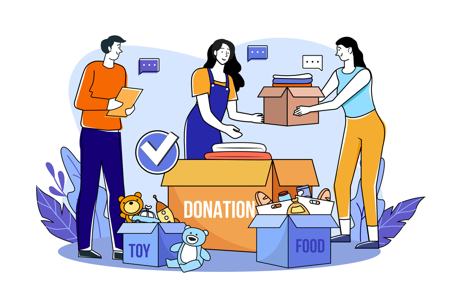 M657_Charity and Donation Illustration Pack