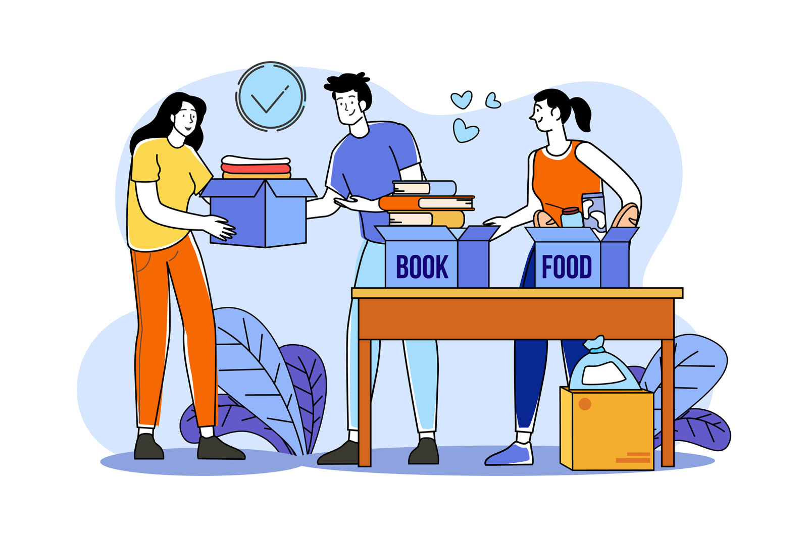 M657_Charity and Donation Illustration Pack M657_Charity and Donation Illustration Pack