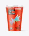 Matte Yogurt Cup Mockup