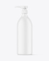 Matte Bottle with Pump Mockup Matte Bottle with Pump Mockup
