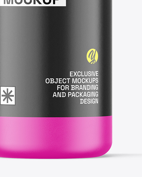 Matte Bottle with Pump Mockup Matte Bottle with Pump Mockup