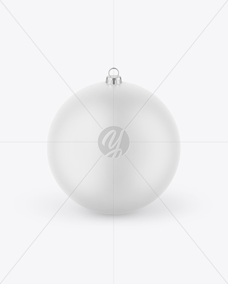 Matte Christmas Ball Mockup