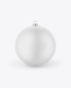 Matte Christmas Ball Mockup